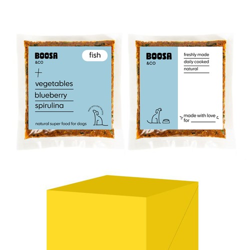 Dog food packaging design