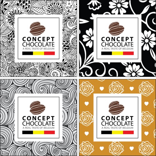 chocolate packaging label