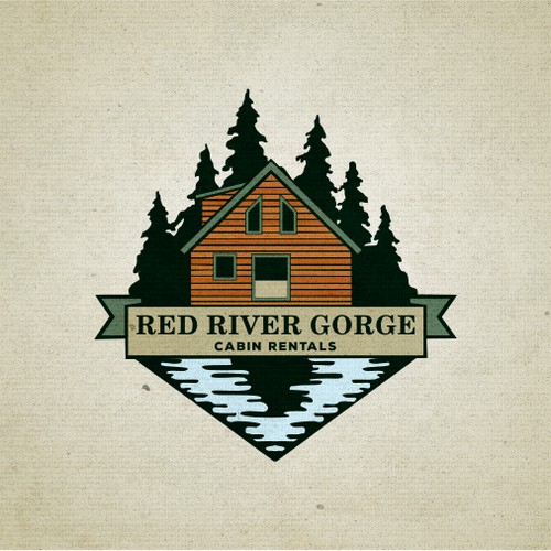 Logo for Cabin Rental Company that captures the Adventurous Spirit of the Red River Gorge Area