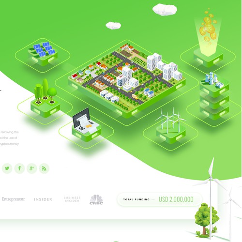 Blockchain Cryptocurrency ECO Green Company