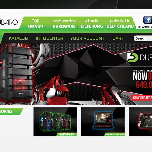 computer shop web design