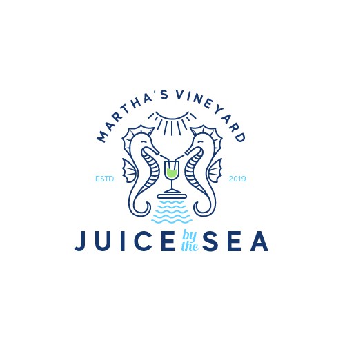Classic logo for a juice bar by the beach