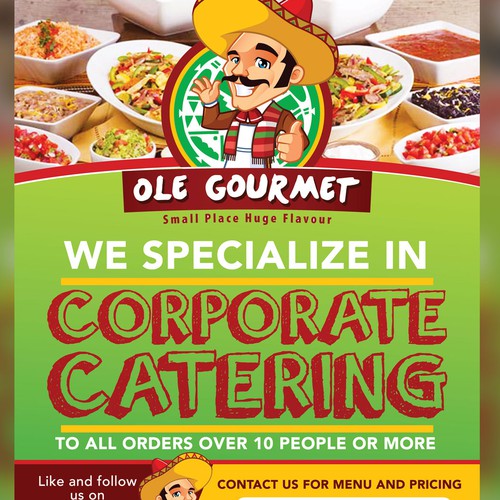 Poster for mexican caterer