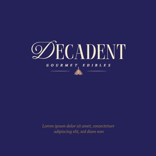 Decadent Gourmet Edibles Logo Design