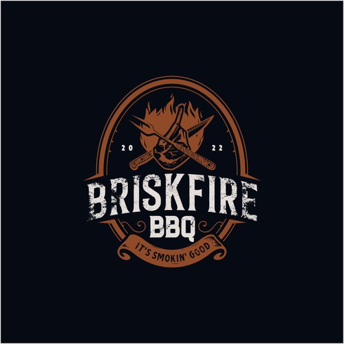 FULL ENGRAVED ILLUSTRATION - FOR LOGO BARBEQUE STAND