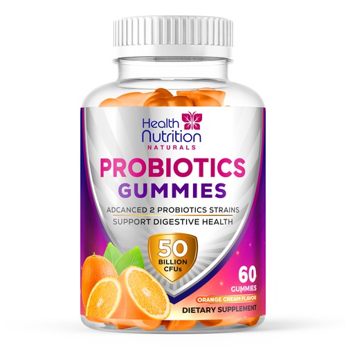 HEALTH NUTRITION NATURAL PROBIOTICS GUMMIES