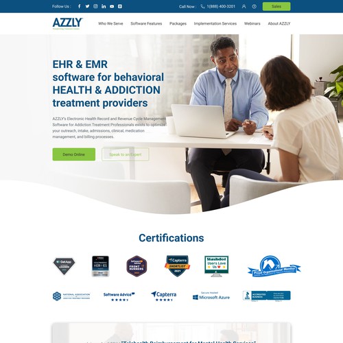EHR Homepage Design