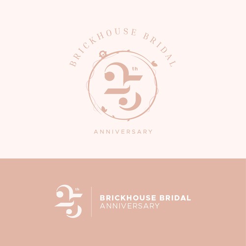 Anniversary Logo Concept for Wedding Business