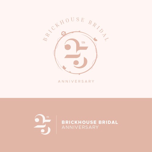 Anniversary Logo Concept for Wedding Business