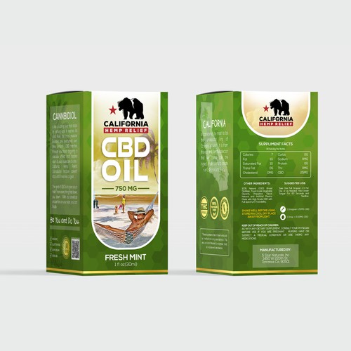 Product Label Design for California Hemp Relief