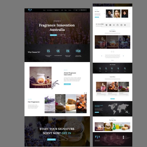 Fragrance Shop Design in Adobe XD