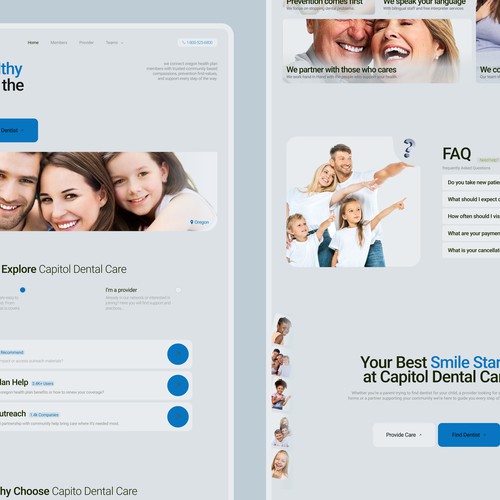 Dental care website