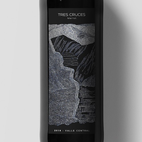 Tres Cruces Wine Label